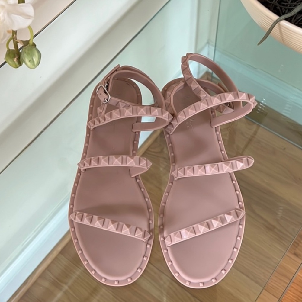 Nicole Miller Studded Rubber Sandals